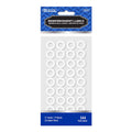 WHITE ROUND REINFORCEMENT LABEL PQ.544