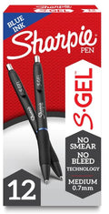 Sharpie S-Gel Pens Medium Point 0.7 mm Blue Cj. 12