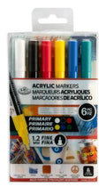 Acrylic 1.2 mm Primary Marker Set Pkg. 6
