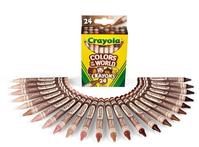Crayola Colors of the World Skin Tone Crayons Pkg. 24