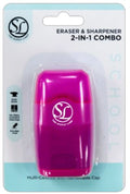 2IN1 SHARPENER/ERASER ASST COLORS