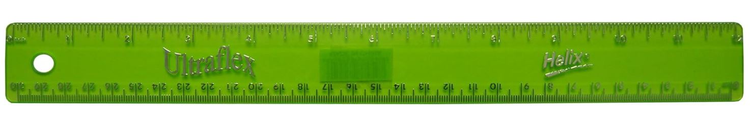 Maped Helix USA Ultraflex Wide Ruler 12" / 30cm Assorted Color