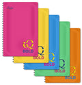 iQ BOLD Hidden Wire Notebook Narrow Ruled 9" x 7" 120 Sheets
