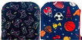 FELT SHELL PENCIL CASE-BOYS ASST SPORTS AND VIDEO GAMES
