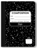 Black and White Marble Composition Book 100 Sheet
