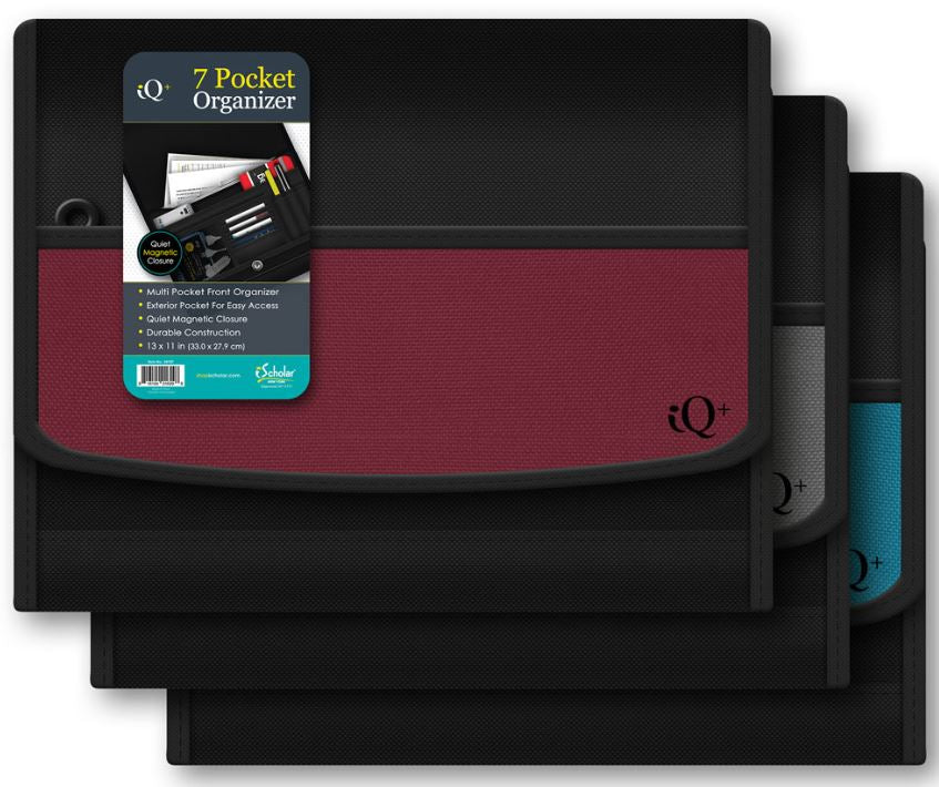 iQ+ Premium 7 Pocket Fabric Expanding File Folder