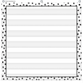 BLACK PAINTED DOTS ON WHITE 7 POCKET CHART