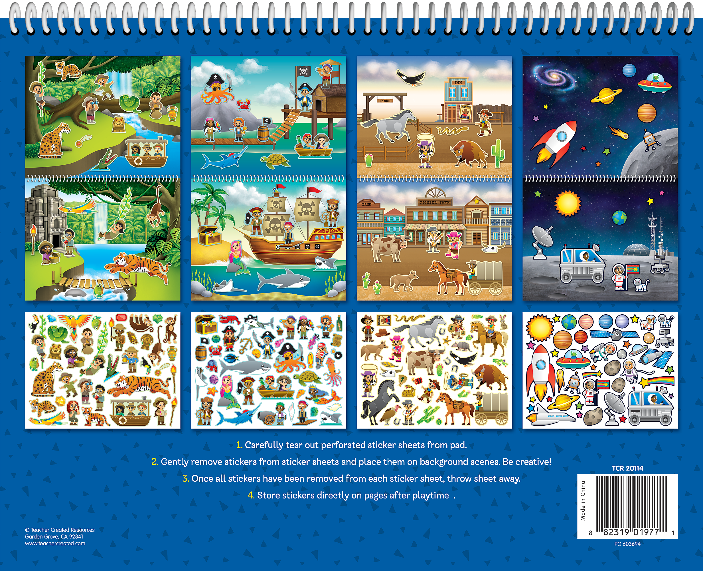 Amazing Adventures Reusable Sticker Pad