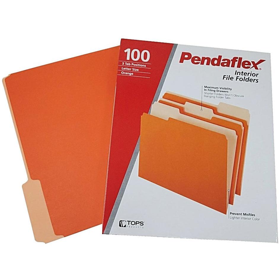 Folder Intrerior | Letter | Orange | Box/100
