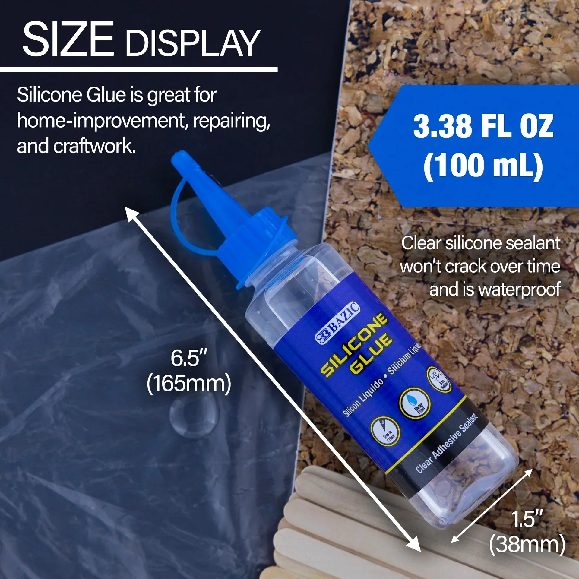 SILICONE GLUE 3.38 OZ