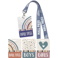 EVERYONE IS WELCOME HALL PASS LANYARDS 4PAR