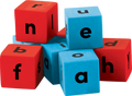FOAM ALPHABET DICE 3/4''