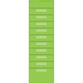 LIME POLKA DOT 10 POCKET FILE STORAGE