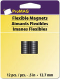 ProMag Flexible Round Magnets | 12 Pkg