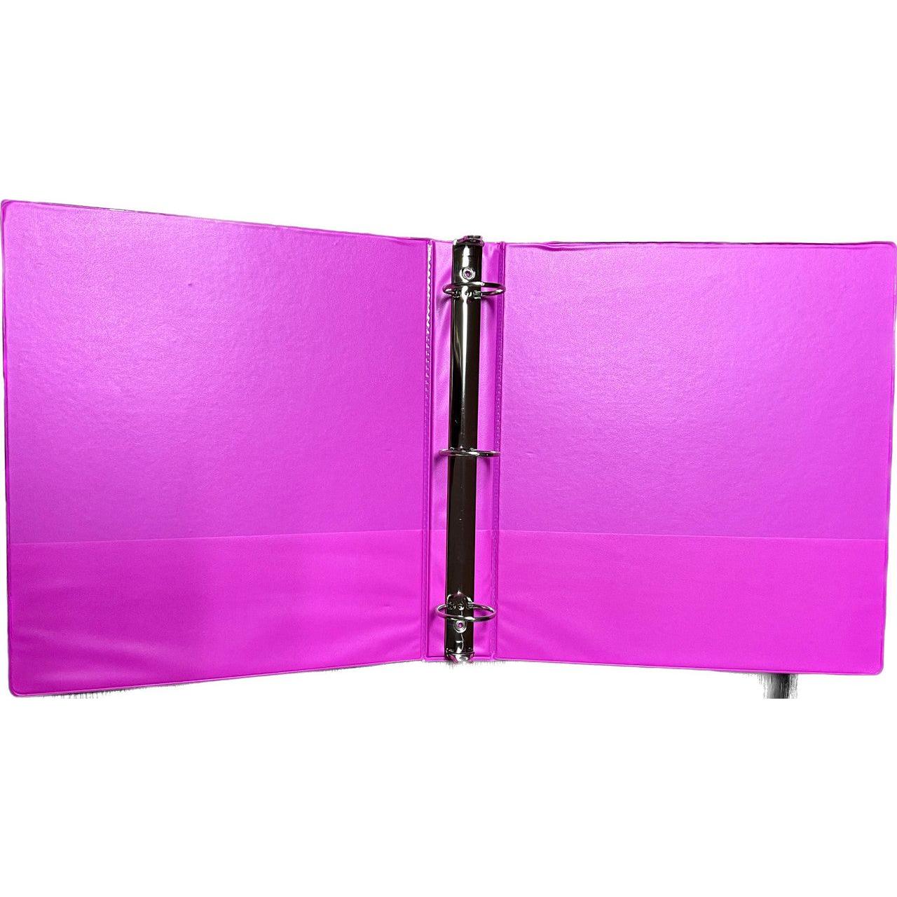 HARD VIEW BINDER 1-1/2" FUSCHIA