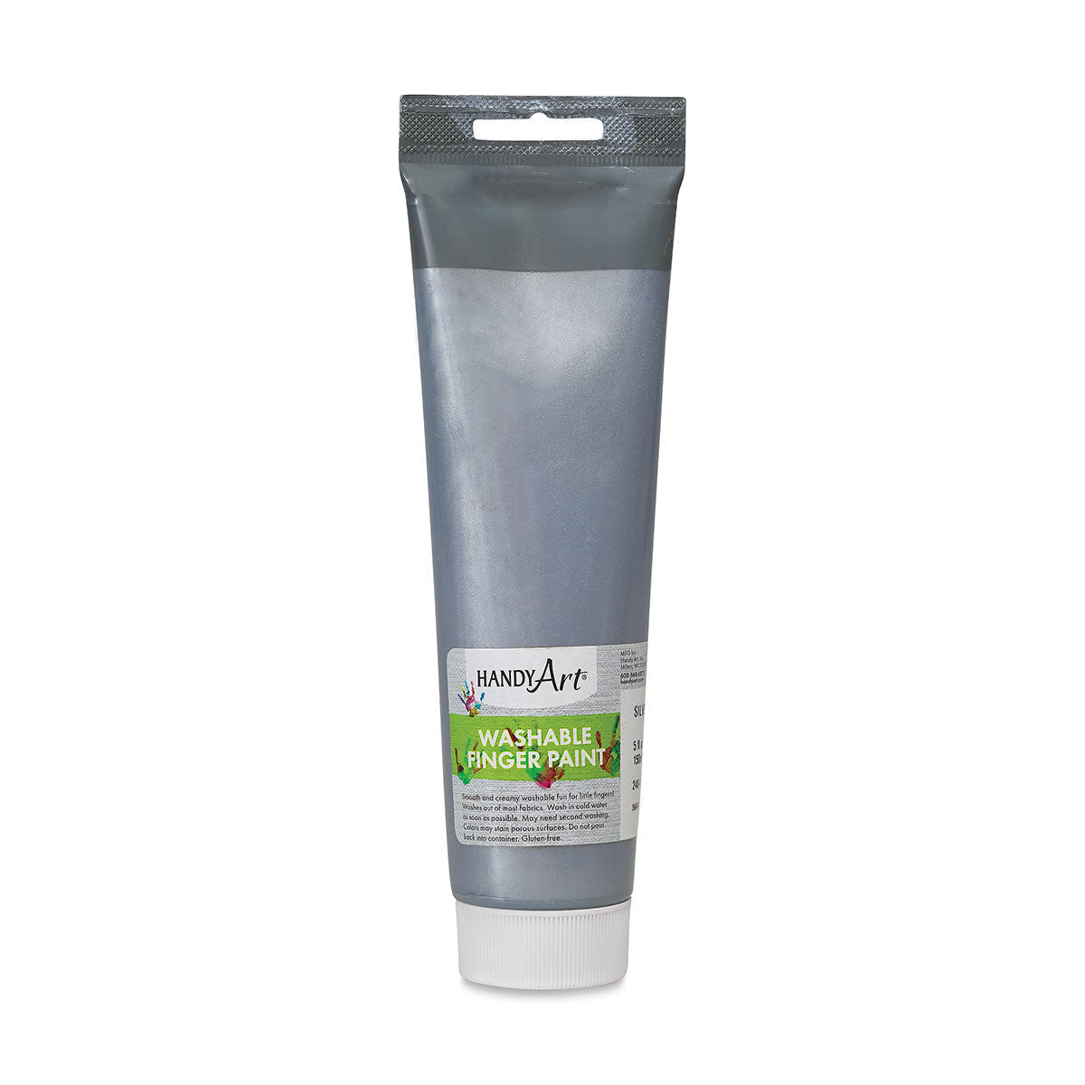 WASHABLE FINGER PAINT TUBE SILVER