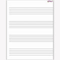 CHART MUSIC STAFF PAPER WIPE-OFF