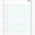 NOTEBOOK PAPER WIPE-OFF CHART