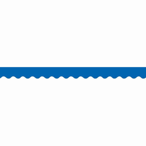 BLUE SCALLOPED BORDER