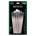 TAKL ROUND & FLAT WHIT BRUSH PQT.12