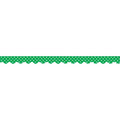 GREEN MINI POLKA DOTS SCALLOPED BORDER