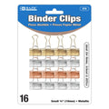 Small 3/4" (19mm)Assorted Color Metallic Binder Clip