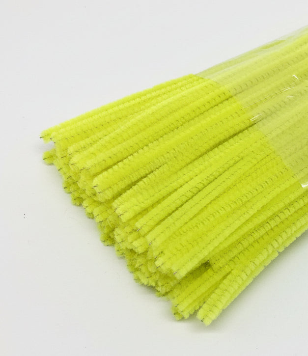 Jumbo Stems 100pc Yellow in ( 30.5cm) x 6mm