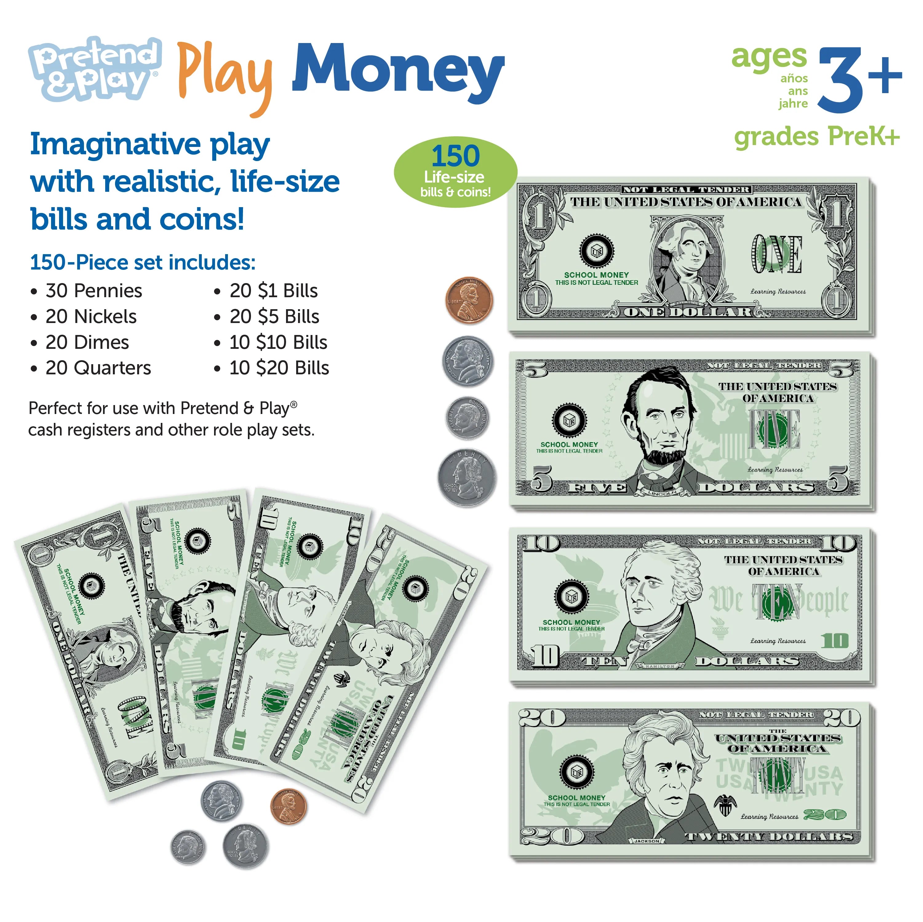 Pretend & Play® Play Money