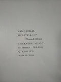 LAMINATING POUCH 7ML LEGAL