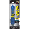 G2 Retractable Gel Pens Fine Point 0.7 mm Blue Ink Pkg. 2