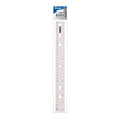 PLASTIC RULER ASST.W/NON SKID BACK 12"