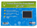 ALUMINUM FRAME DRY ERASE BLACK BOARD 24" X 36"