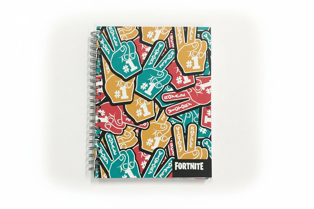 Libreta Fortnite 10 Div Gde | 200 Hojas