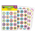 Polka Dots Numbers Stickers | 120 stickers
