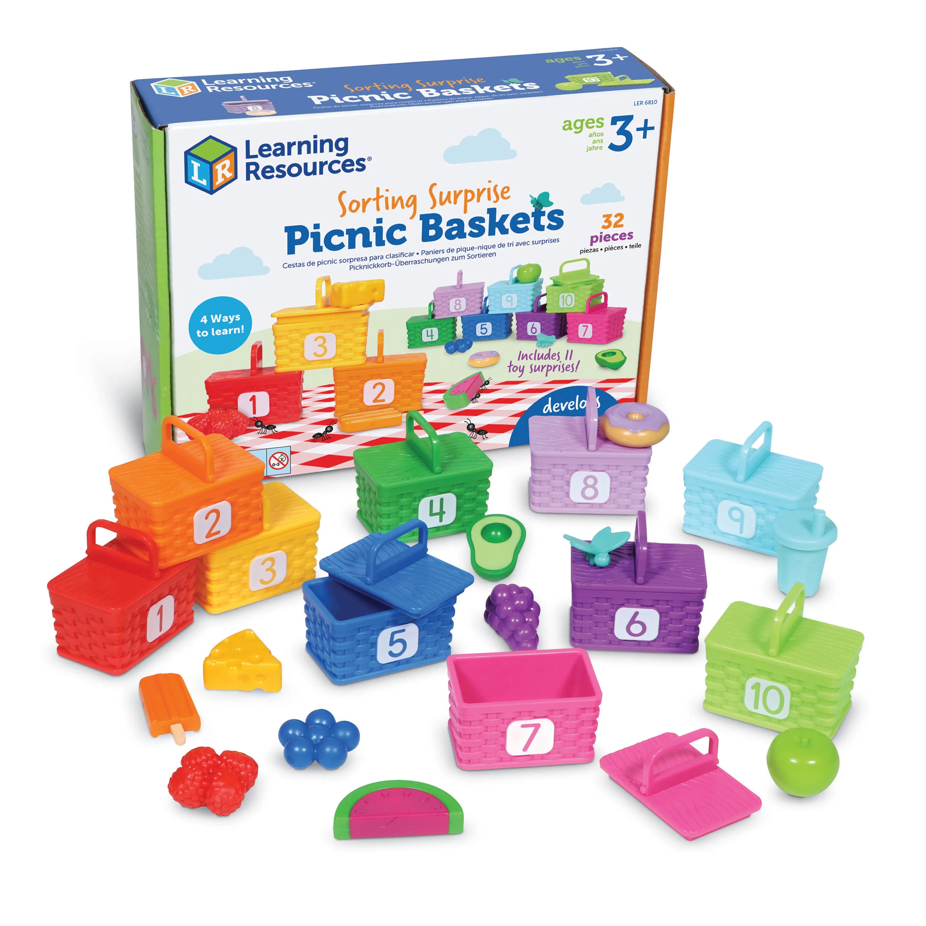 Sorting Surprise Picnic Baskets 32 PCS