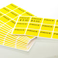 YELLOW PRICE MARK LABEL PQT. 180