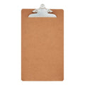 HARDBOARD CLIPBOARD WOOD BROWN LEGAL