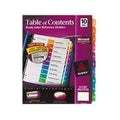 CUSTOMIZABLE INDEX 1-10 BINDER DIVIDERS ASST 1 SET
