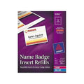 Name Badge Insert Refills 3" x 4" White Pkg. 300