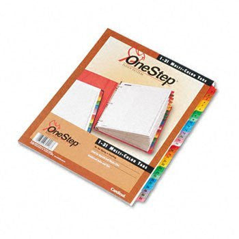 PRINTABLE DIVIDERS 1-31 MULTICOLOR LETTER