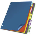 PLASTIC INDEX DIVIDER 5 TAB ASSORTED COLOR LETTER