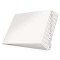 PAPER INDEX DIVIDER 8 TAB WHITE 11 x 17 CLEAR TAB