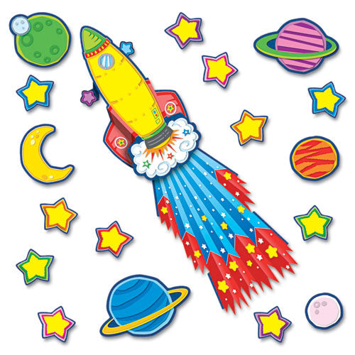 BULLETIN BOARD SET POP-IT ROCKET