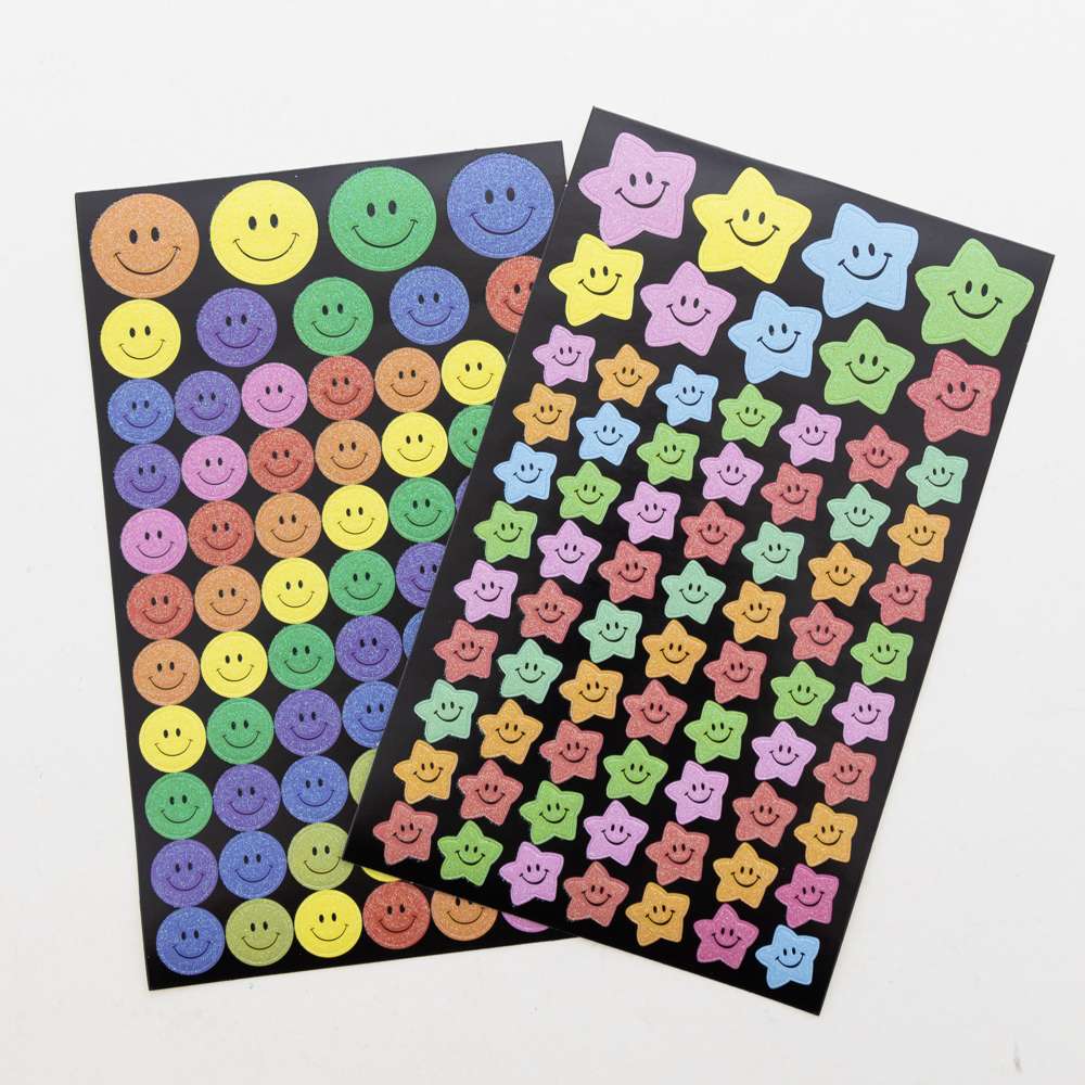 GLITTER REWARD STICKER 144 PC