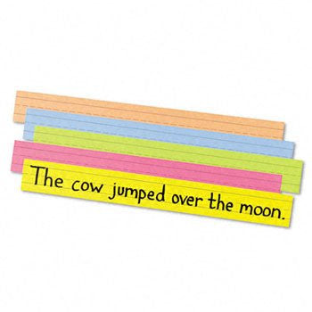 Sentence Strips 5 Asst. Bright Color 3" x  24" Pkg. 100