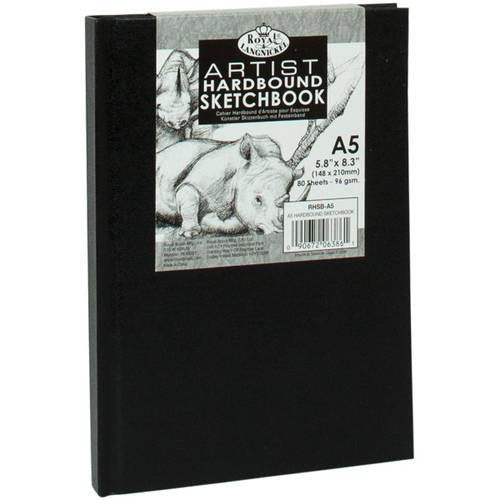 Hardbound Artist Sketchbook 5.8" X 8.3" 80 Sheet