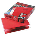 REINFORCED HANGING FOLDERS 2" RED LETTER BOX/25