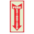 SIGN STICK "FIRE EXTINGUISHER" 4" X 13"