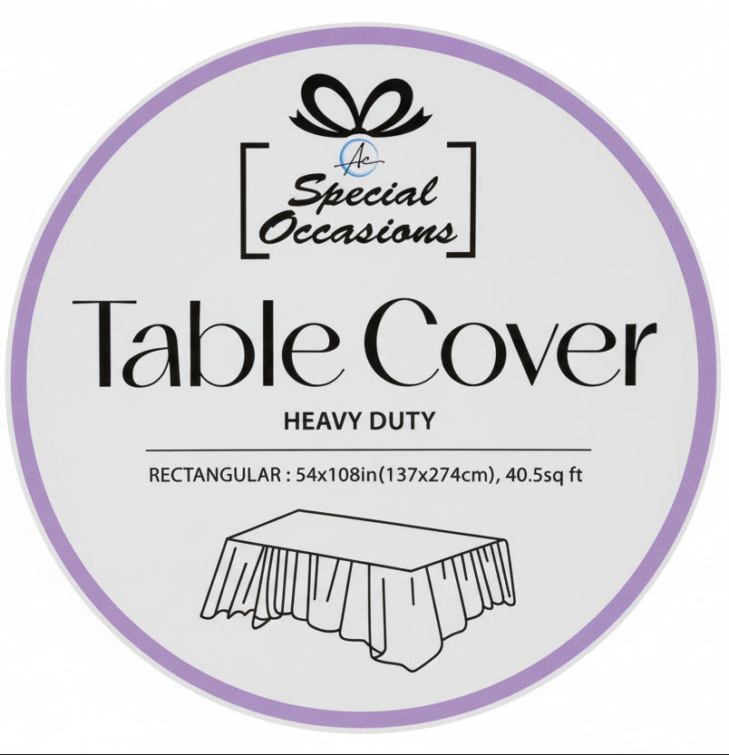 Table Cover | Heavy Duty | Rectangular | Lavander