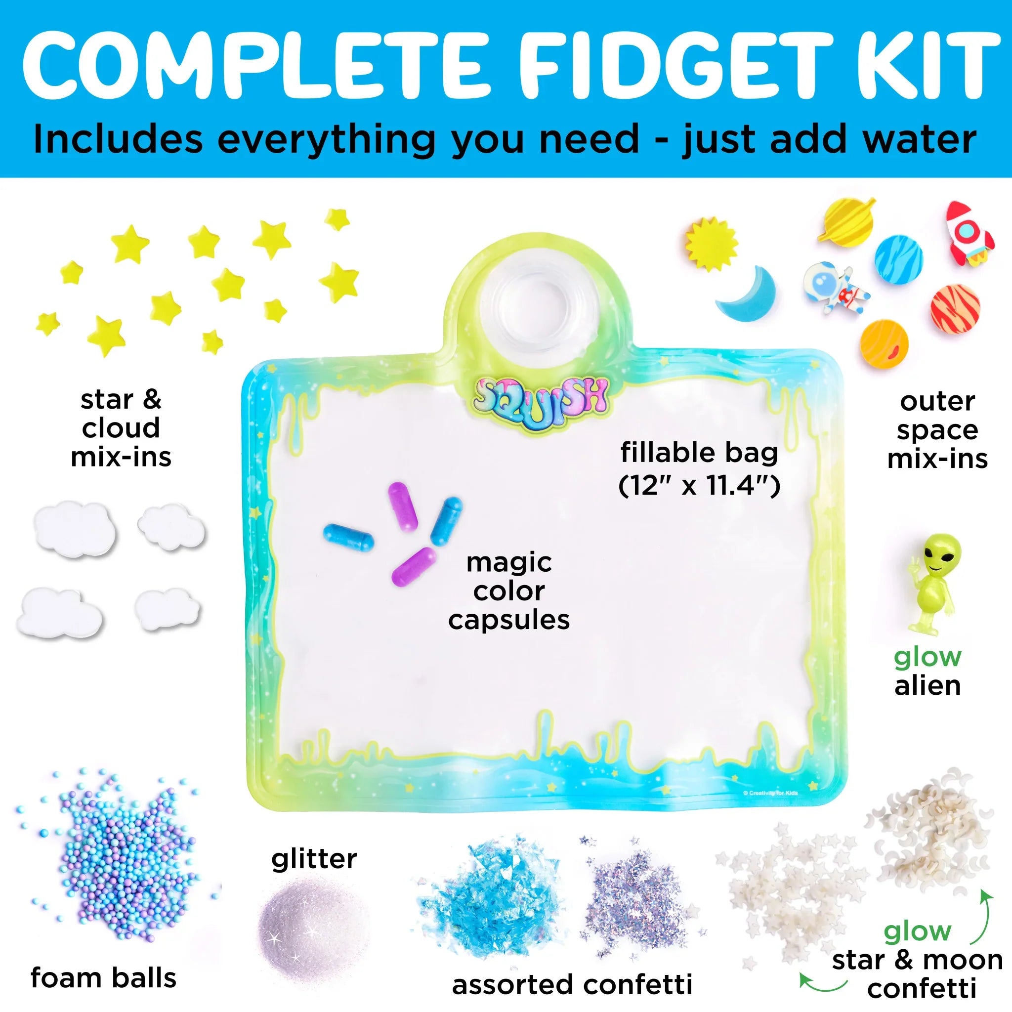 Super Squish Fidget F awwun Outer Space